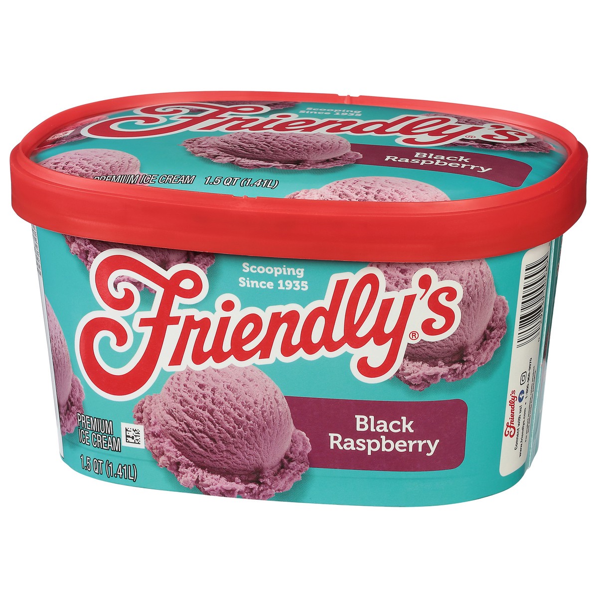 slide 3 of 9, Friendly's Black Raspberry Ice Cream, 48 fl oz