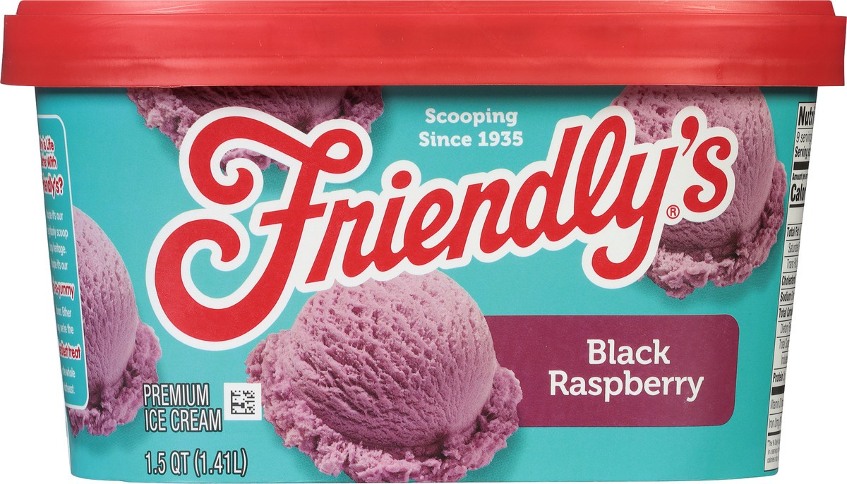 slide 5 of 9, Friendly's Black Raspberry Ice Cream, 48 fl oz