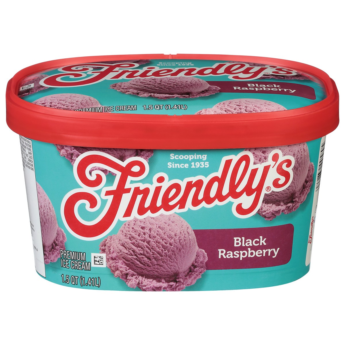 slide 1 of 9, Friendly's Black Raspberry Ice Cream, 48 fl oz