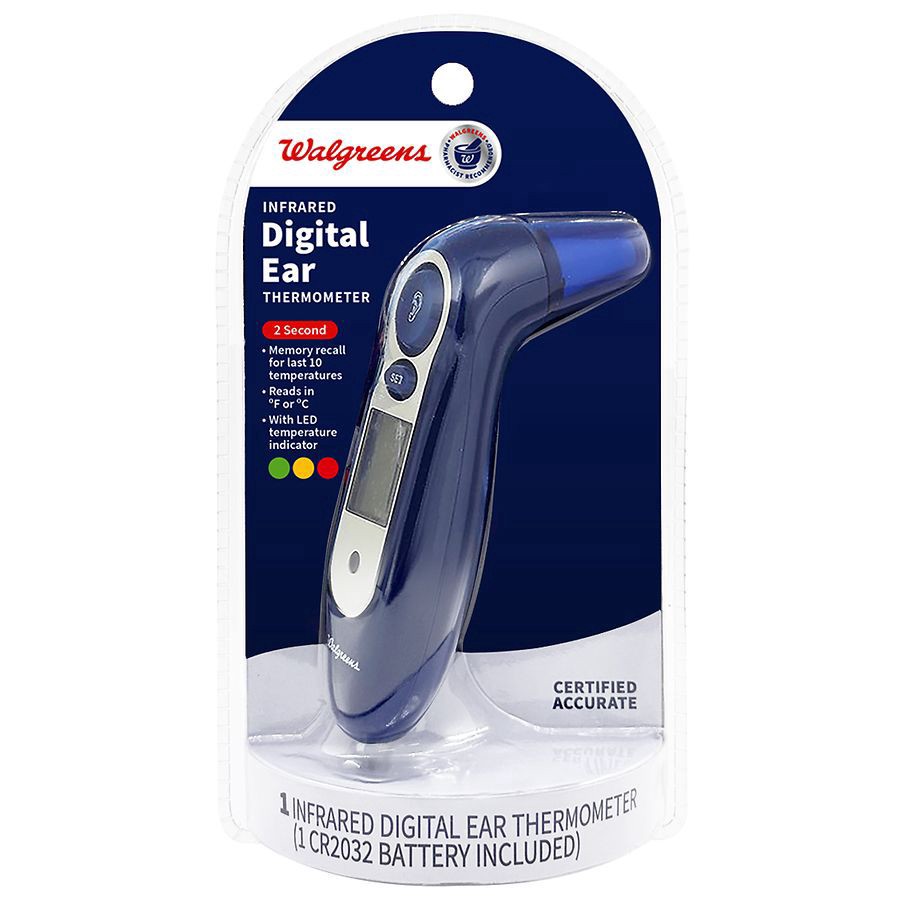 slide 1 of 4, Walgreens Infrared Digital Ear Thermometer, 1 ct