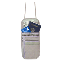 slide 3 of 5, Travel Smart RFID Neck Security Pouch, 1 ct