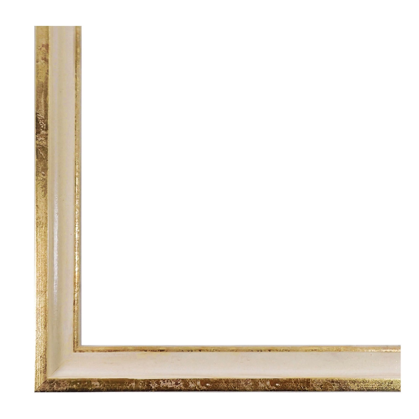 slide 2 of 5, Expressions Cream & Gold Leaf Frame By Studio Decor, 5 in x 7 in