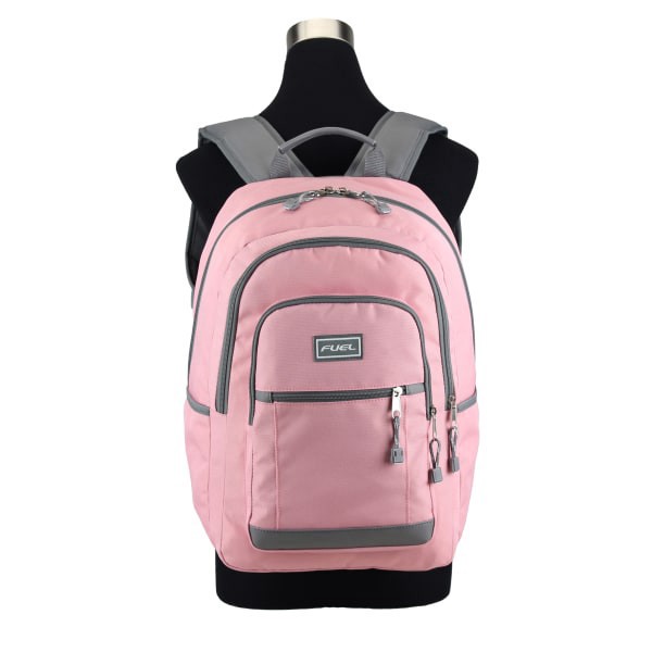 slide 6 of 10, Fuel Rider Sport Bungee Backpack With 15.5"" Laptop Compartment, Pink, 1 ct