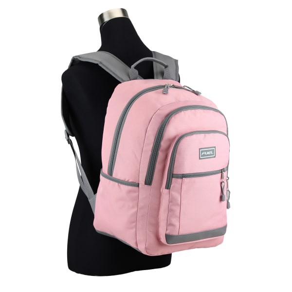 slide 8 of 10, Fuel Rider Sport Bungee Backpack With 15.5"" Laptop Compartment, Pink, 1 ct