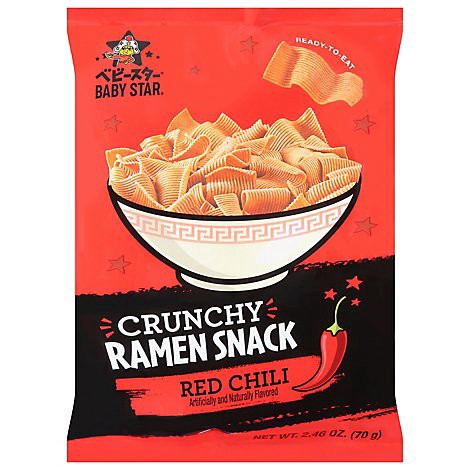 slide 1 of 1, Oyatsu Babystar Wide Red Chili Ramen Snack - 2.46 Oz, 2.46 oz