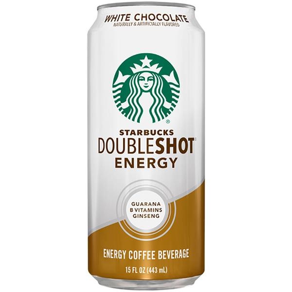 slide 1 of 1, Starbucks DoubleShot Energy White Chocolate Energy Coffee Beverage (12 - 15 Fluid Ounce) 180 Fluid Ounces 12 Pack Aluminum Cans, 180 oz