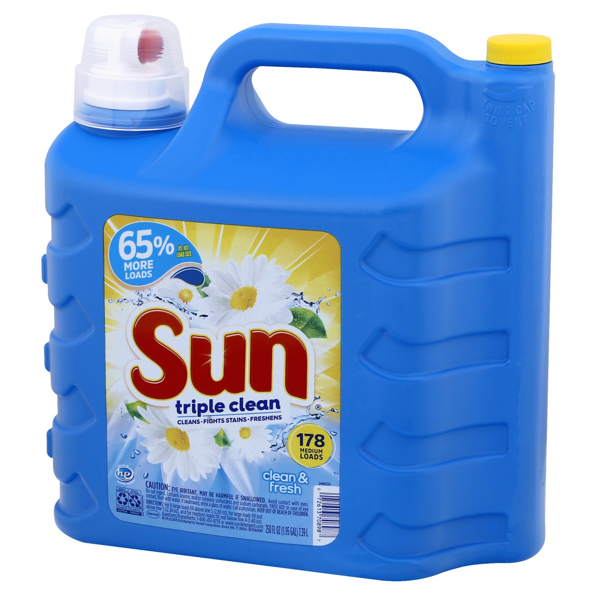 slide 2 of 11, Sun Triple Clean Clean & Fresh Detergent 250 oz, 250 oz