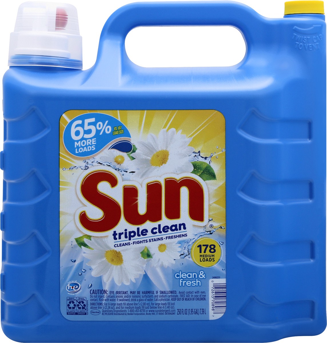 slide 7 of 11, Sun Triple Clean Clean & Fresh Detergent 250 oz, 250 oz