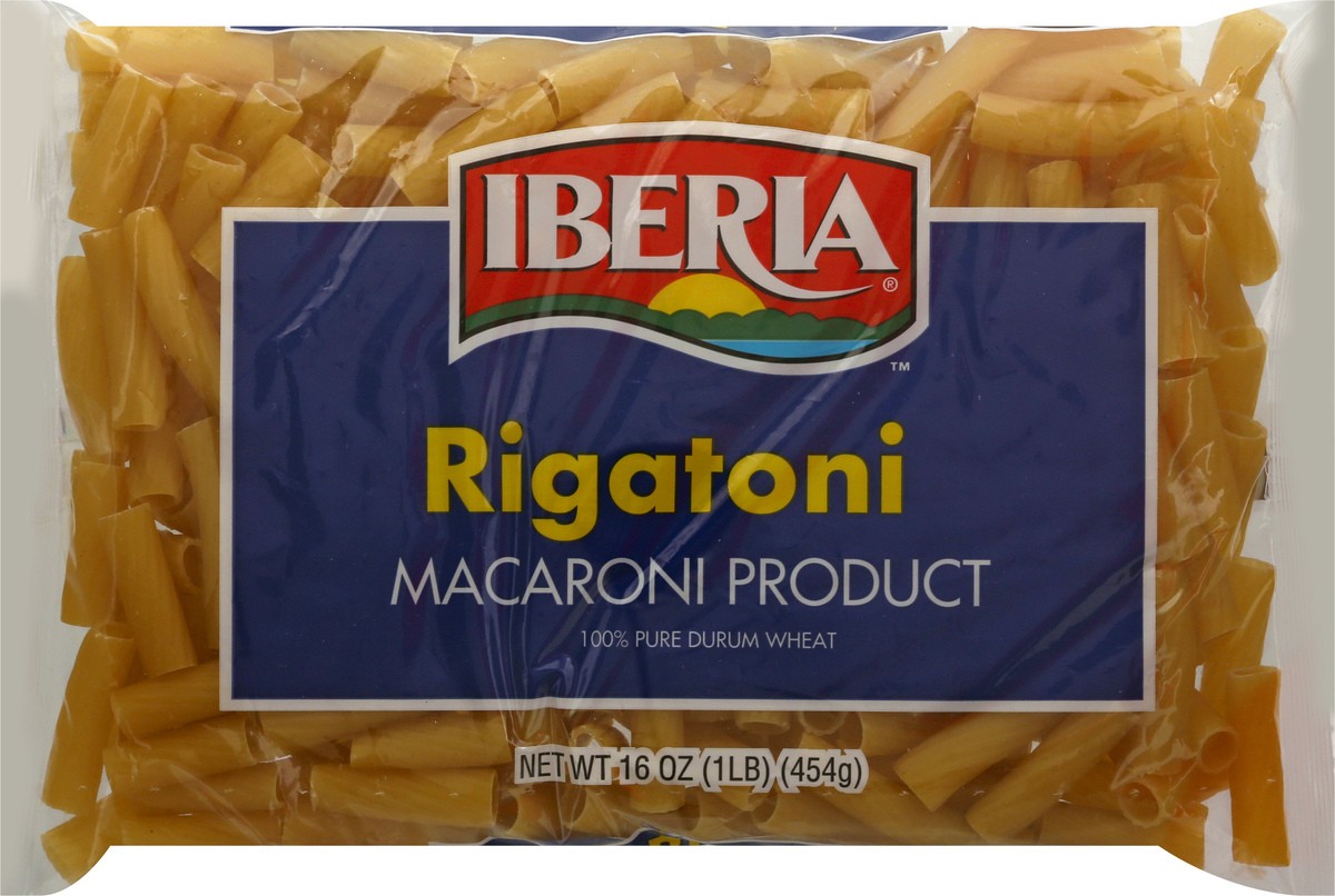 slide 6 of 10, Iberia Rigatoni 16 oz, 16 oz
