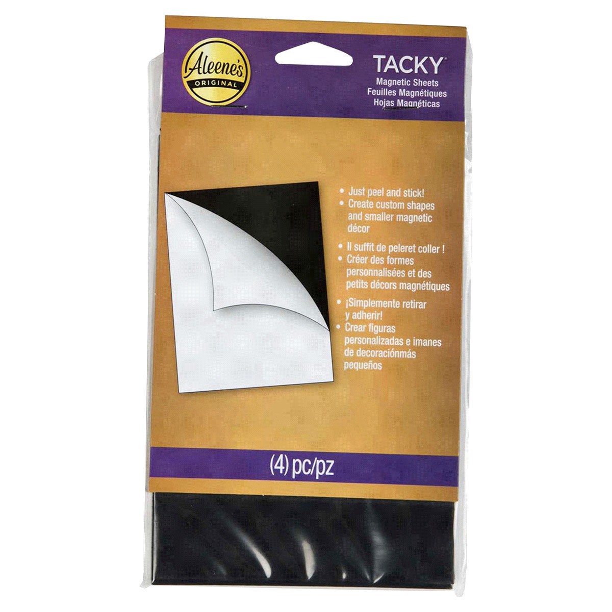 slide 1 of 5, Aleenes Aleene's Tacky Magnetic Sheets, 4 ct