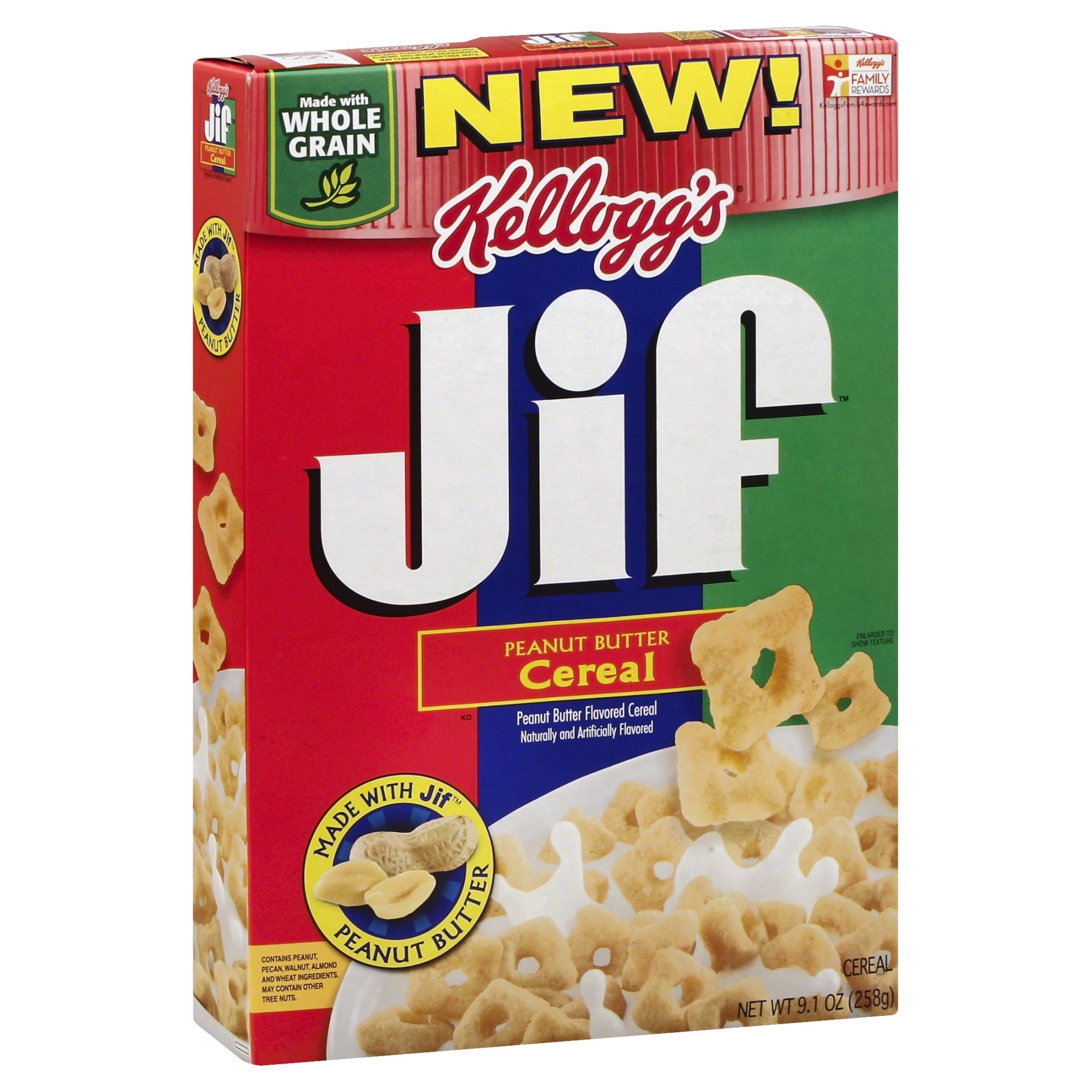 slide 1 of 1, Jif Cereal 9.1 oz, 9.1 oz