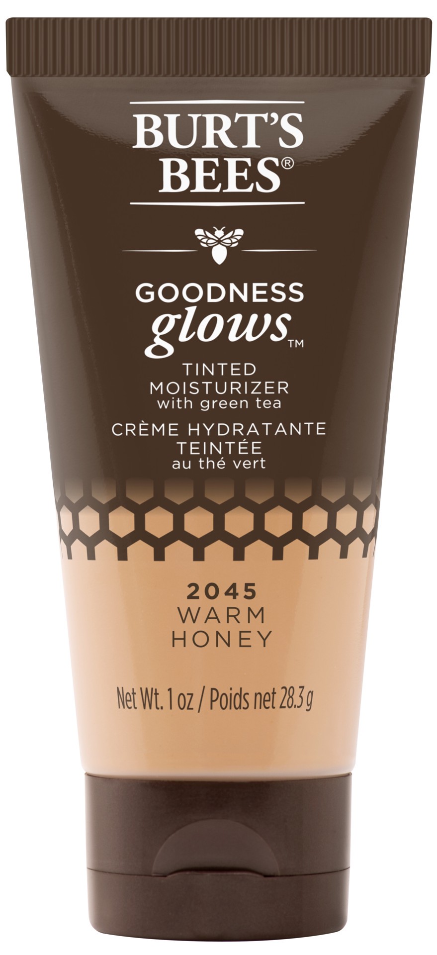 slide 1 of 5, Burt's Bees Goodness Glows™ Tinted Moisturizer, Rich in Antioxidants, Warm Honey – 1.0 Ounce, 1 oz