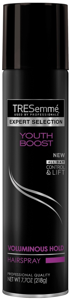 slide 1 of 1, TRESemmé Expert Selection Youth Boost Voluminous Hold Hairspray, 7.7 oz