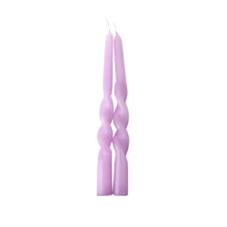 HD Designs Twist Taper Candles - Purple