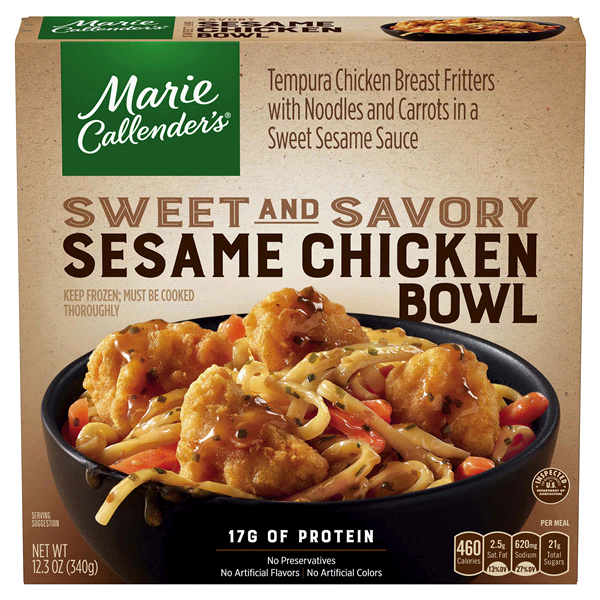 slide 1 of 1, Marie Callender's Sesame Chicken, 10.25 oz