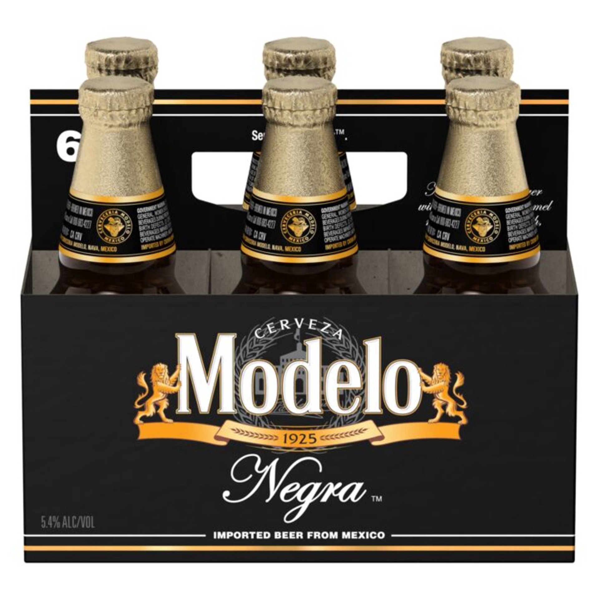 slide 8 of 9, Modelo Negra Amber Lager Mexican Import Beer, 6 pk 12 fl oz Bottles, 5.4% ABV, 72 fl oz