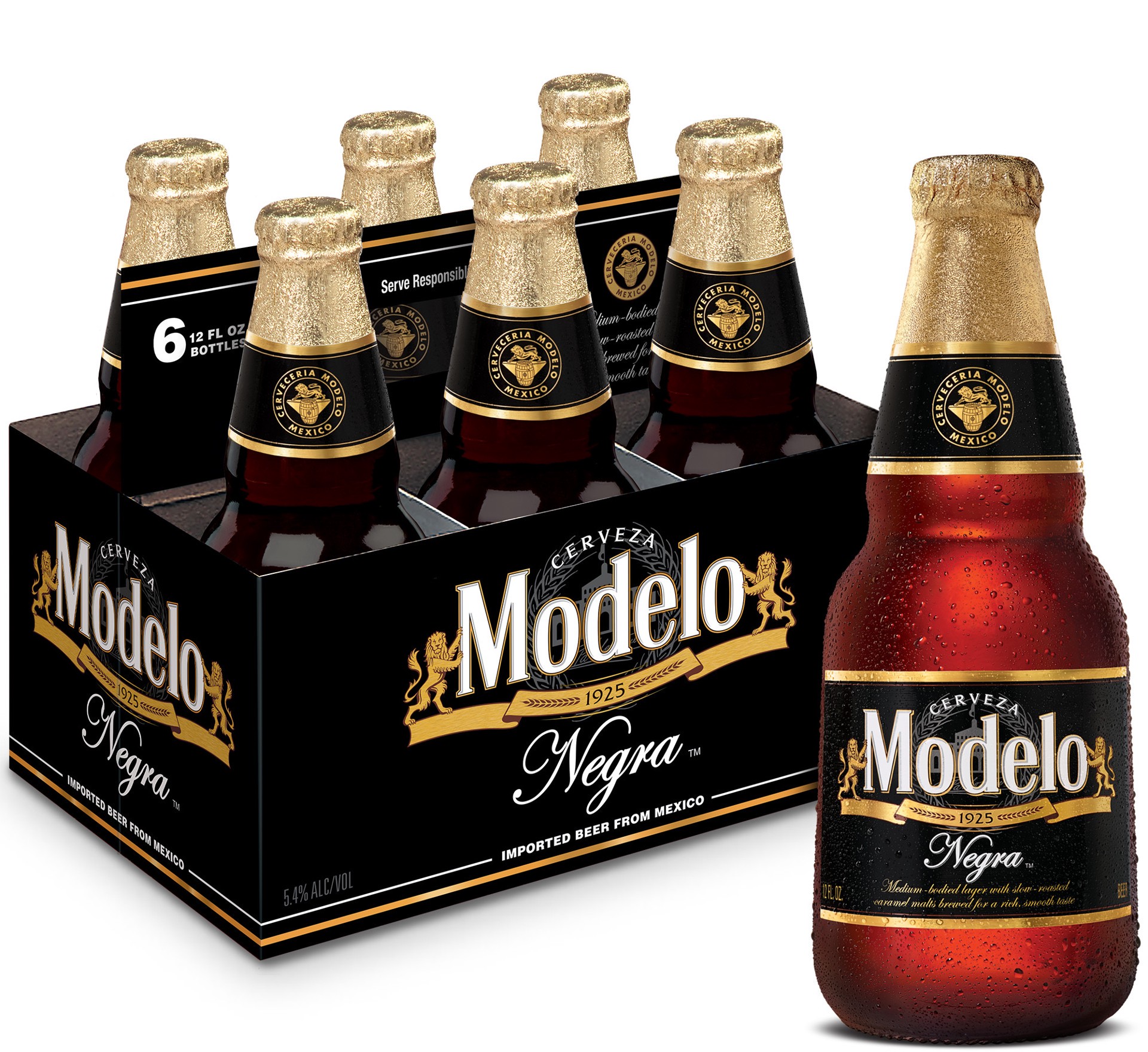 slide 1 of 9, Modelo Negra Beer - 6pk/12 fl oz Bottles, 6 ct; 12 fl oz