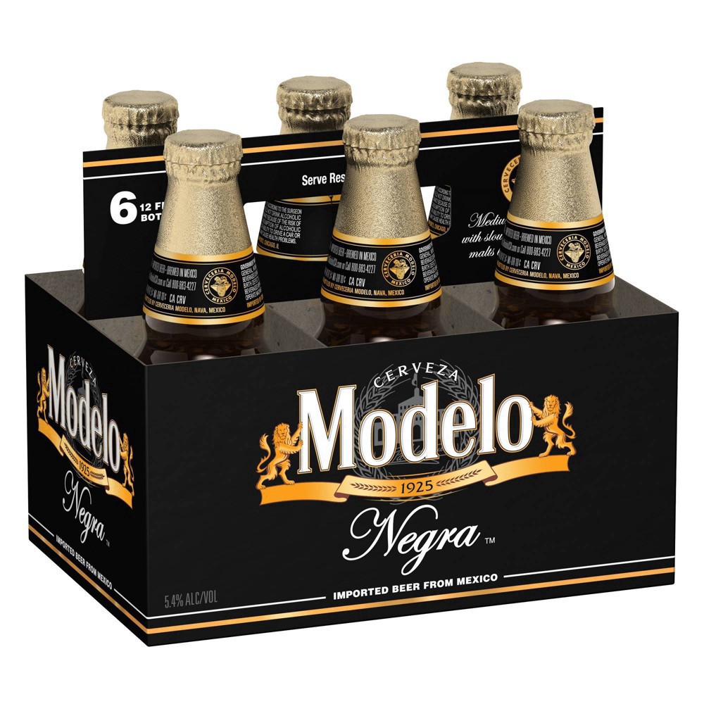 slide 3 of 9, Modelo Negra Beer - 6pk/12 fl oz Bottles, 6 ct; 12 fl oz