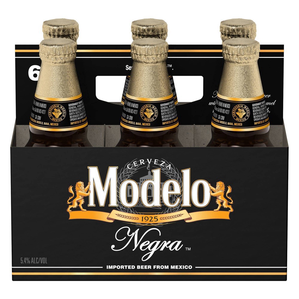 slide 6 of 9, Modelo Negra Beer - 6pk/12 fl oz Bottles, 6 ct; 12 fl oz