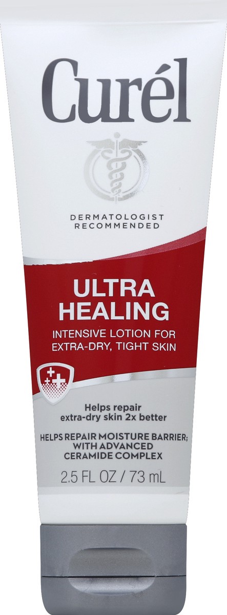 slide 2 of 2, Curél Ultra Healing Intensive Fragrance-Free Lotion For Extra-Dry Skin, Dermatologist Recommended, Ideal for Sensitive Skin, Cruelty Free, Paraben Free, 2.5 Oz, 2.50 fl. oz