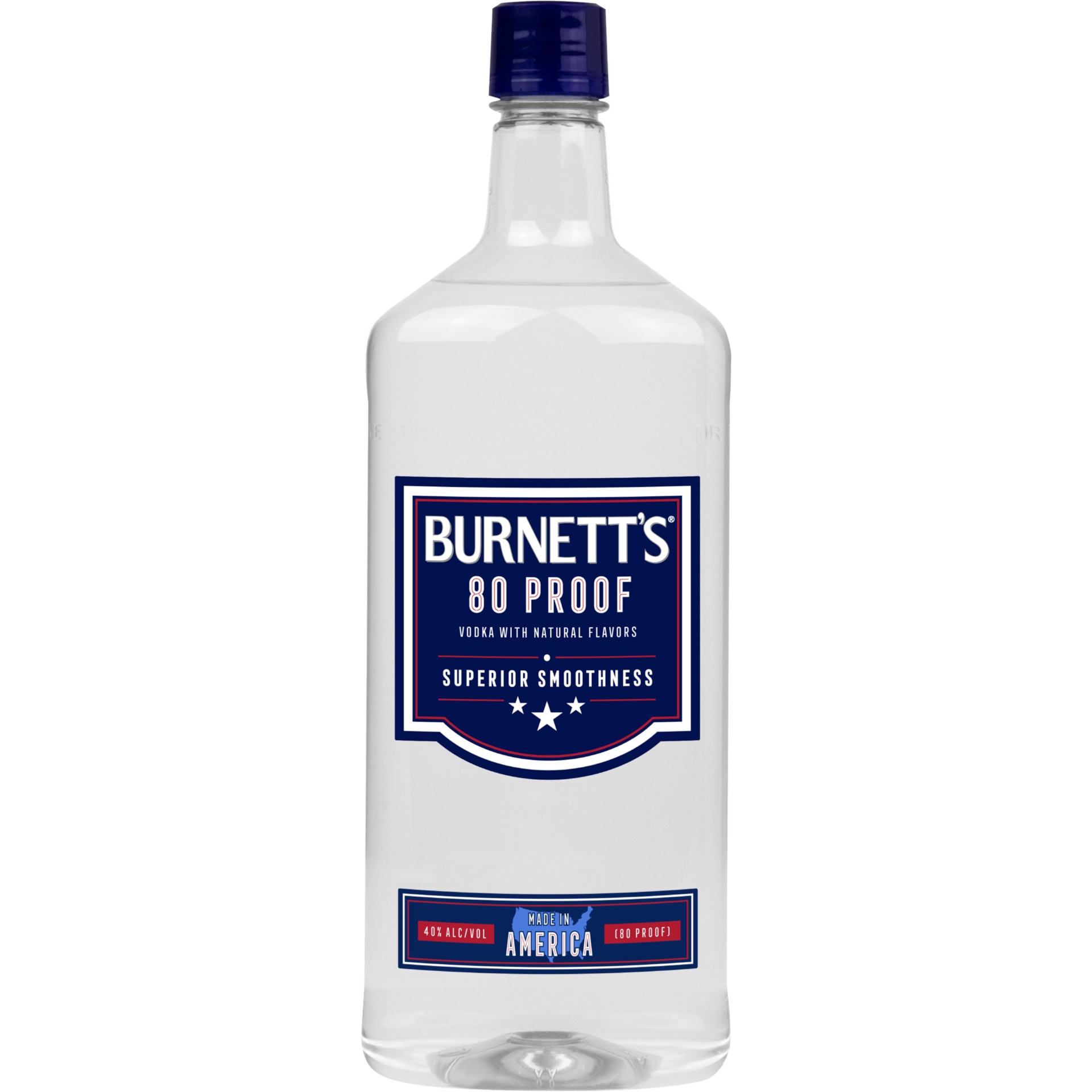 slide 1 of 3, Burnett's Vodka 80 proof, 1750 ml