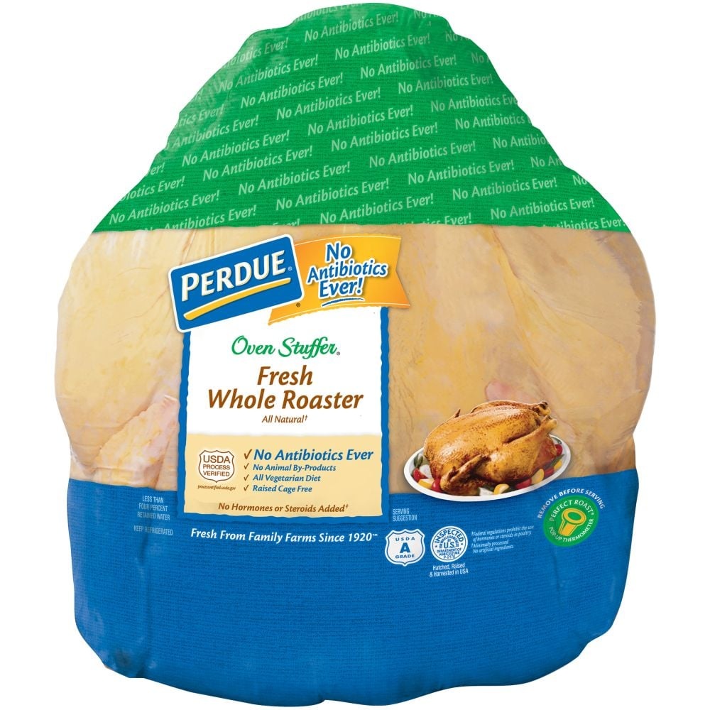 slide 1 of 1, Perdue Oven Stuffer Whole Roaster Chicken, per lb