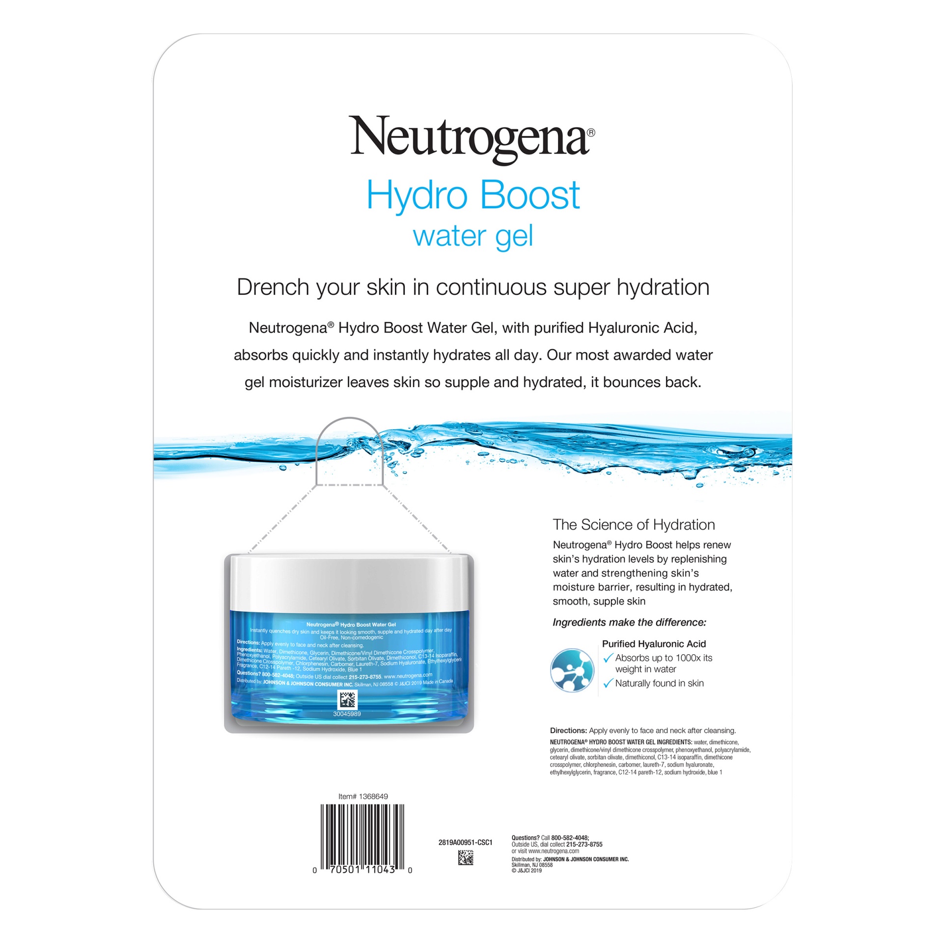 slide 2 of 2, Neutrogena Hydro Boost Gel Moisturizer, 3.6 oz