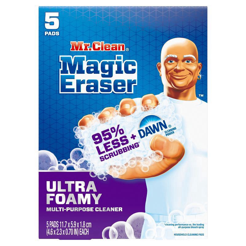 slide 2 of 7, Mr. Clean Magic Eraser Ultra Foamy Multi-Purpose Cleaner - 5ct, 5 ct