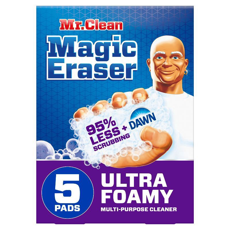 slide 1 of 7, Mr. Clean Magic Eraser Ultra Foamy Multi-Purpose Cleaner - 5ct, 5 ct