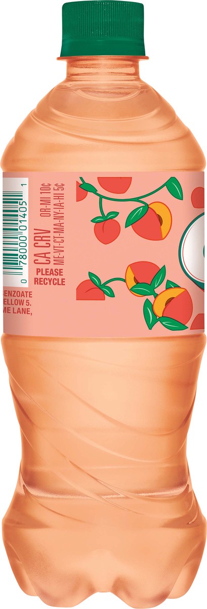 slide 6 of 9, Crush Soda Peach, 20 fl oz