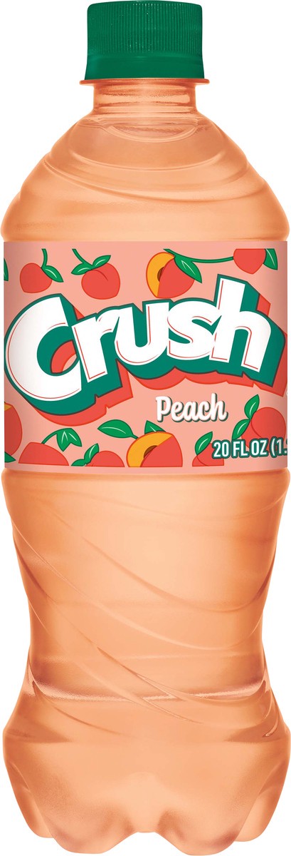 slide 4 of 9, Crush Soda Peach, 20 fl oz