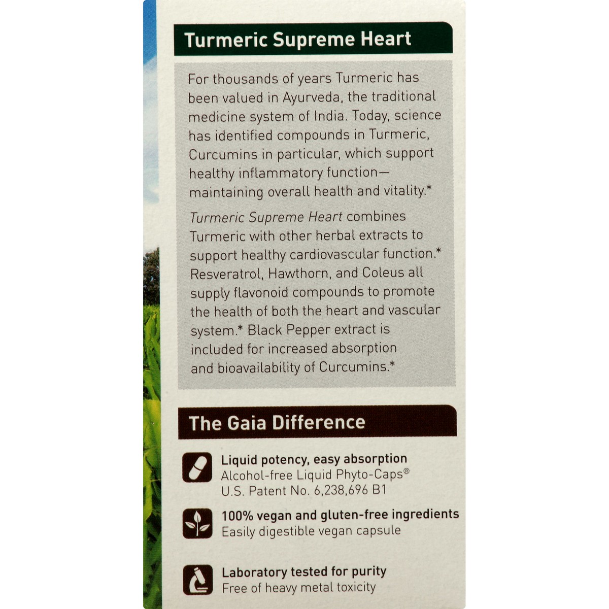 slide 7 of 9, Gaia Turmeric Supreme Heart, 60 ct