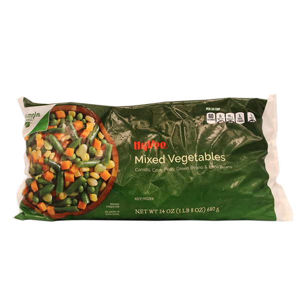 slide 1 of 1, Hy-Vee Mixed Vegetables, 12 oz