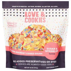 Love & Cookies Gourmet Carlyle Sugar & Sprinkles Cookie Dough - 8 Each
