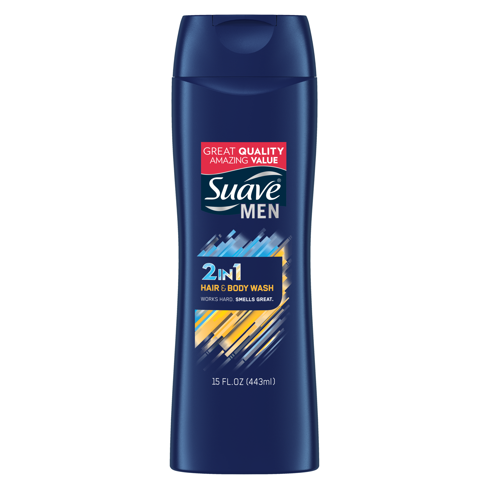 slide 4 of 4, Suave Men 3 in 1 Mens Body Wash, Hair, Face and Body Wash,, 15 oz, 12 oz