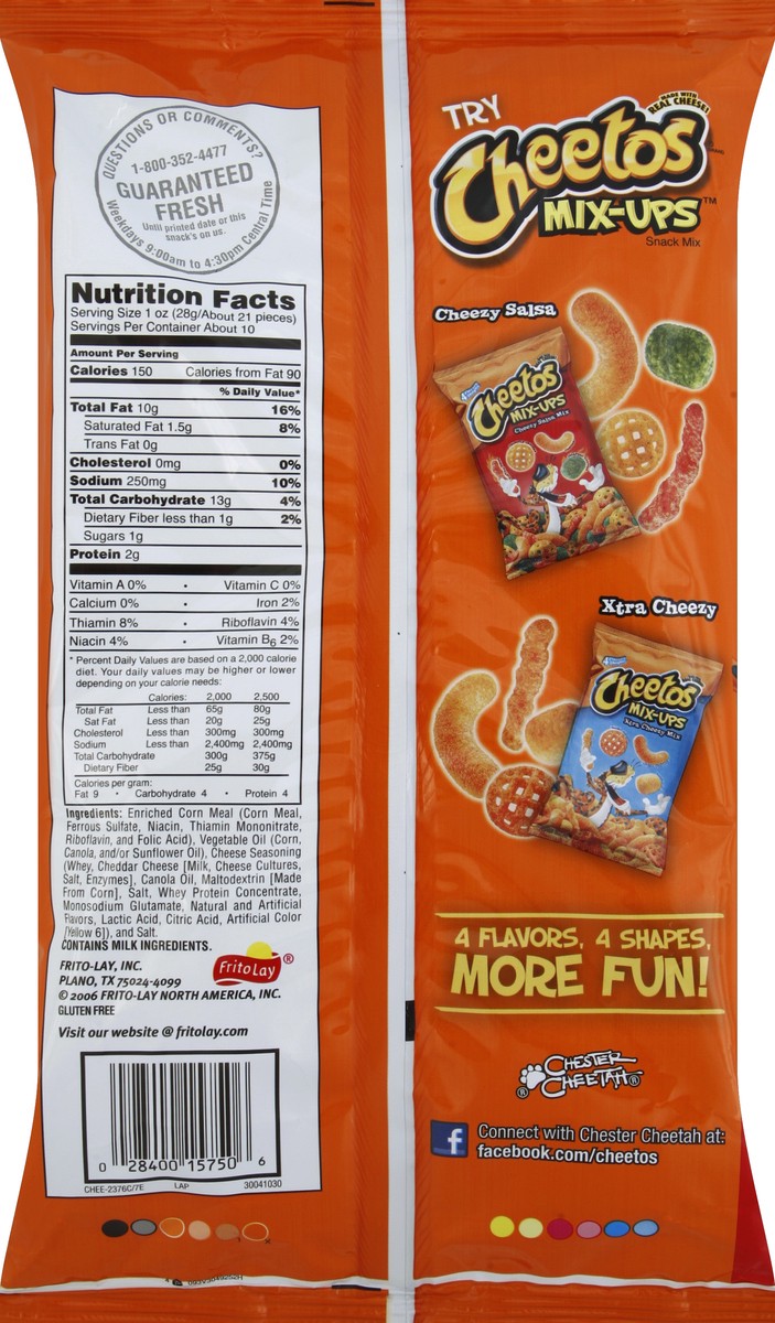 slide 6 of 6, Cheetos Cheese Flavored Snacks, Crunchy, 9.5 oz