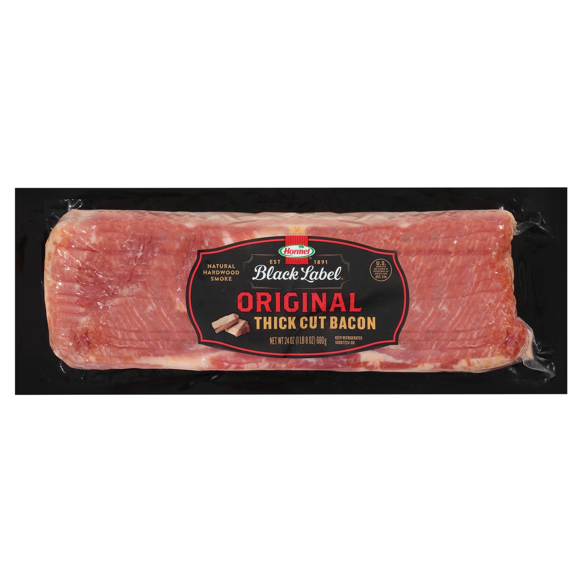 slide 5 of 11, Hormel Black Label Original Thick Cut Bacon, 24 Oz., 24 oz