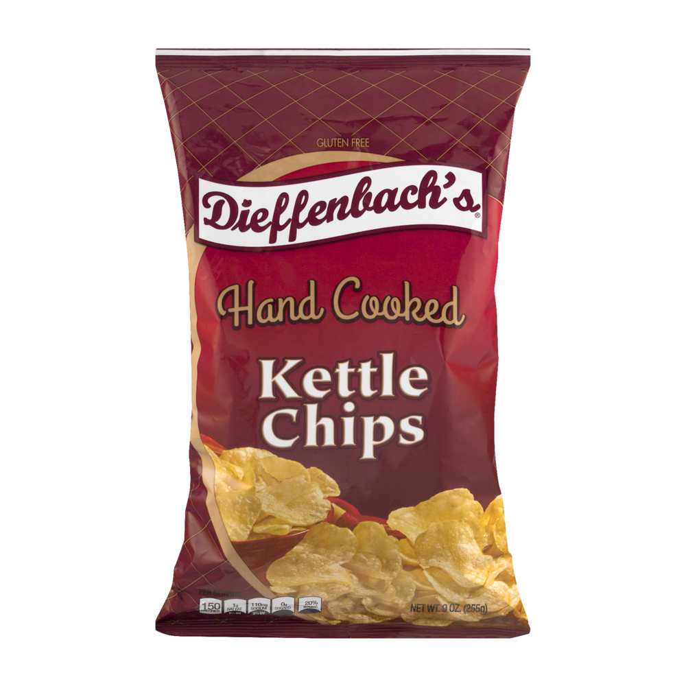 slide 1 of 1, Dieffenbach's Handcooked Regular Chips, 10 oz