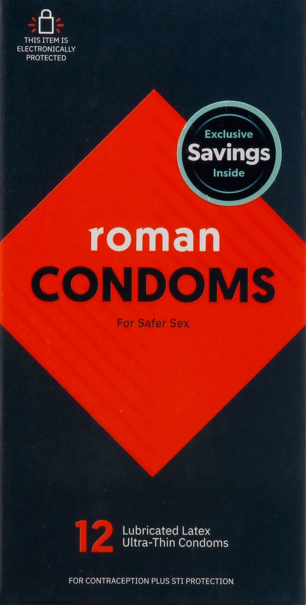 slide 6 of 8, Roman Condoms, 12 ct