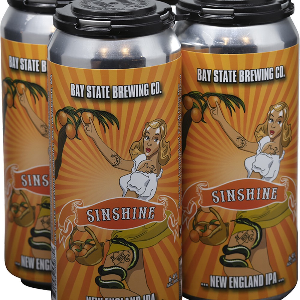slide 1 of 1, Bay State Sinshine New England Ipa, 4 ct; 16 oz