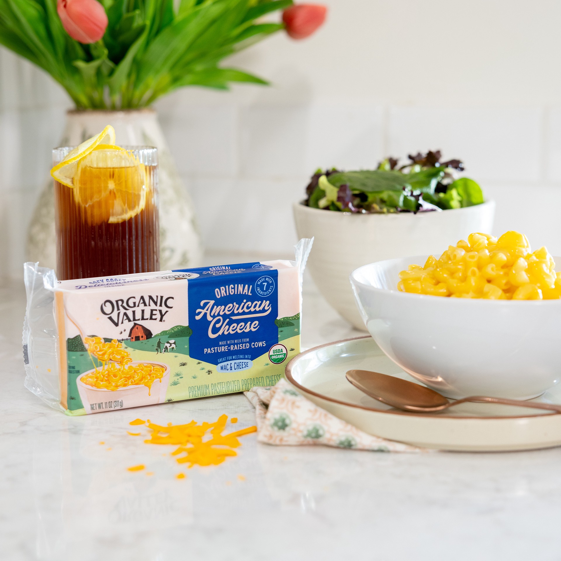 slide 8 of 9, Organic Valley Organic American Cheese, 11 oz, 11 oz