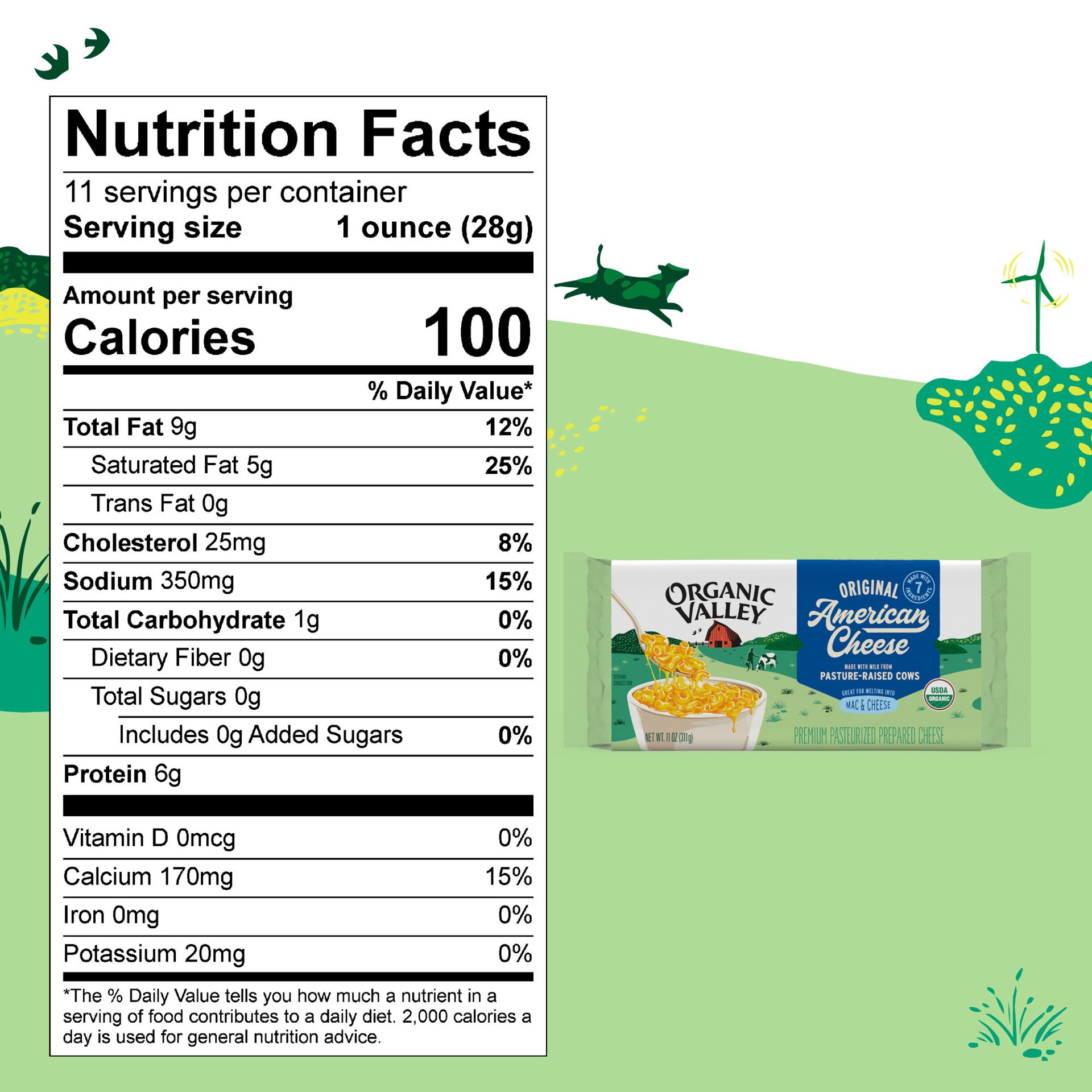 slide 3 of 9, Organic Valley Organic American Cheese, 11 oz, 11 oz