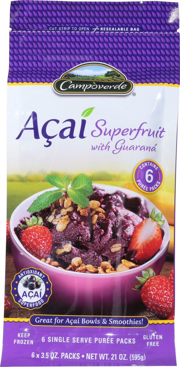 slide 9 of 9, Campoverde Acai Puree Packs, 21 oz