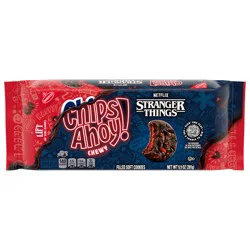 CHIPS AHOY! Stranger Things Chewy Chocolatey Strawberry-Flavored Filled Soft Cookies, Limited Edition, 9.9 oz