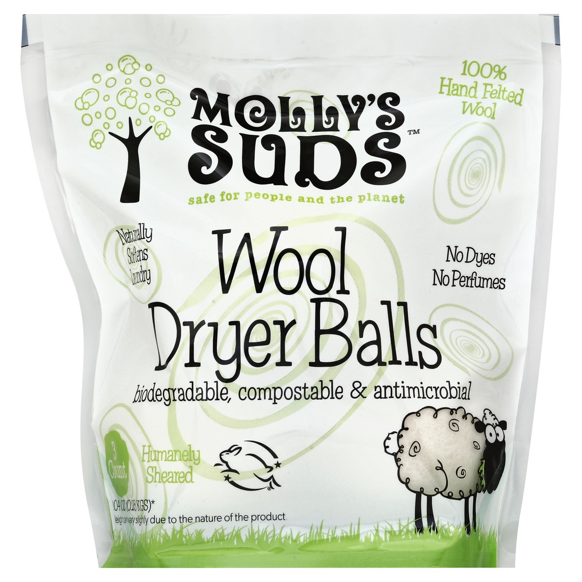 slide 2 of 3, Mollys Suds Dryer Balls 3 ea, 3 ct