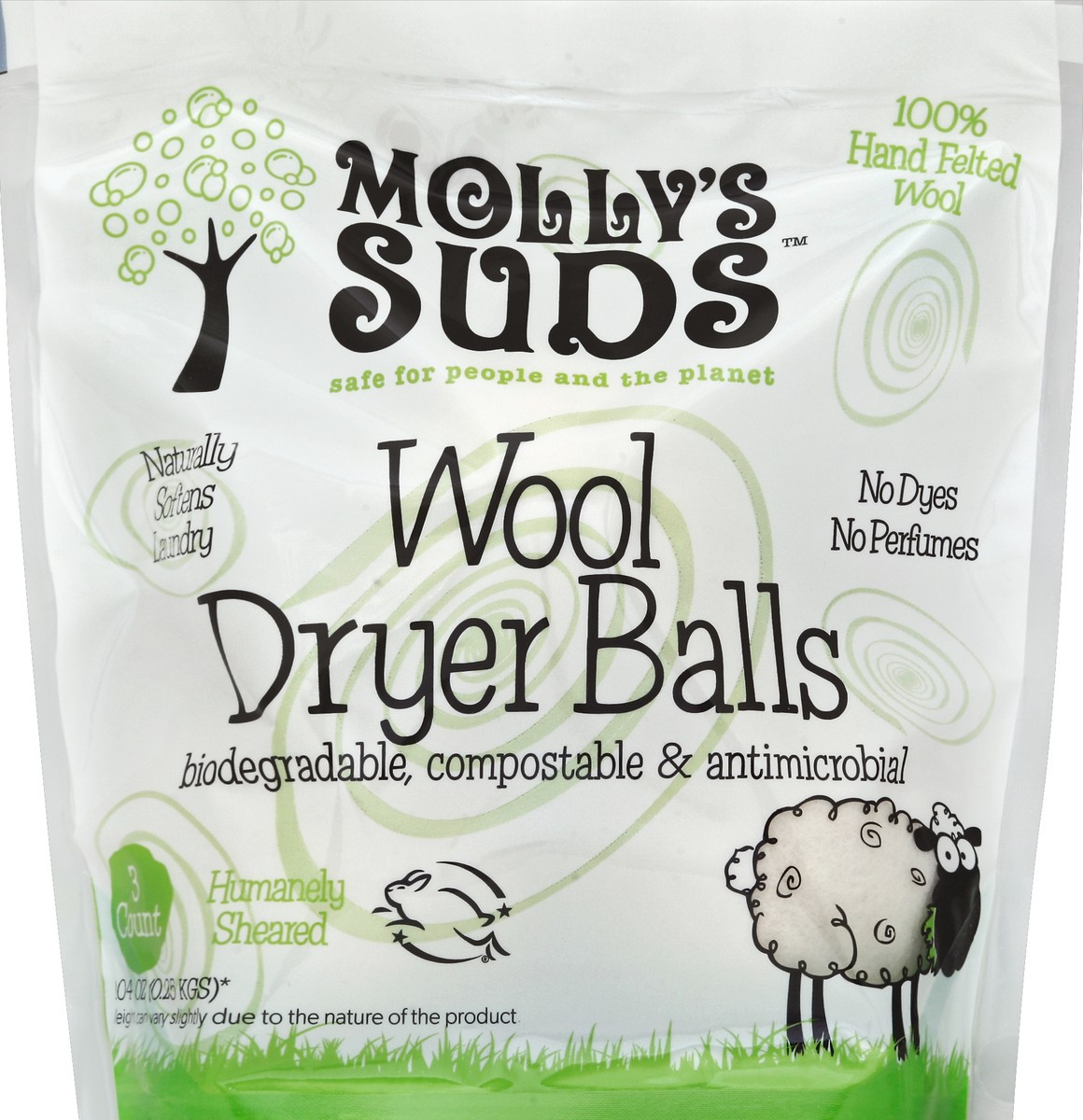 slide 1 of 3, Mollys Suds Dryer Balls 3 ea, 3 ct