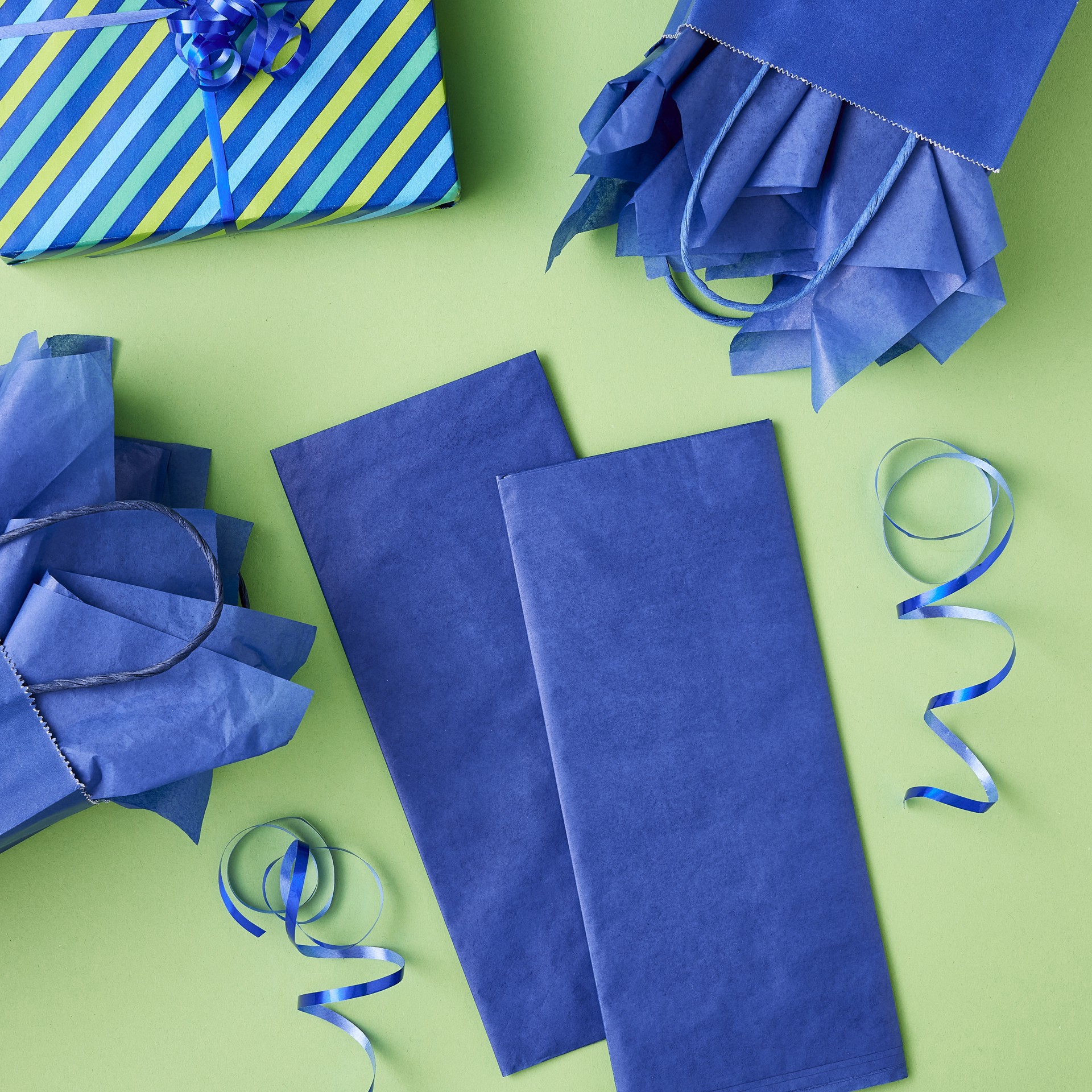 slide 3 of 3, Navy Tissue Paper By Celebrate It, 12 Sheets, 20 in x 20 in