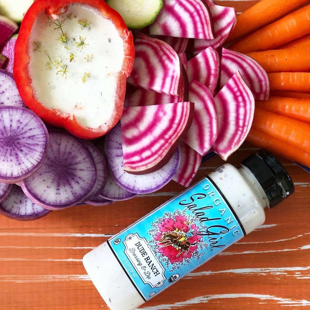 slide 3 of 9, Salad Girl Organic Dairy Free Dude Ranch Dressing & Dip 8 oz, 8 oz