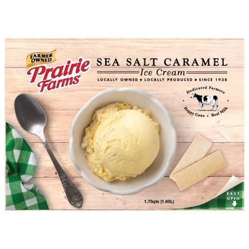 slide 1 of 1, Prairie Farms Sea Salt Caramel Ice Cream, 56 fl oz