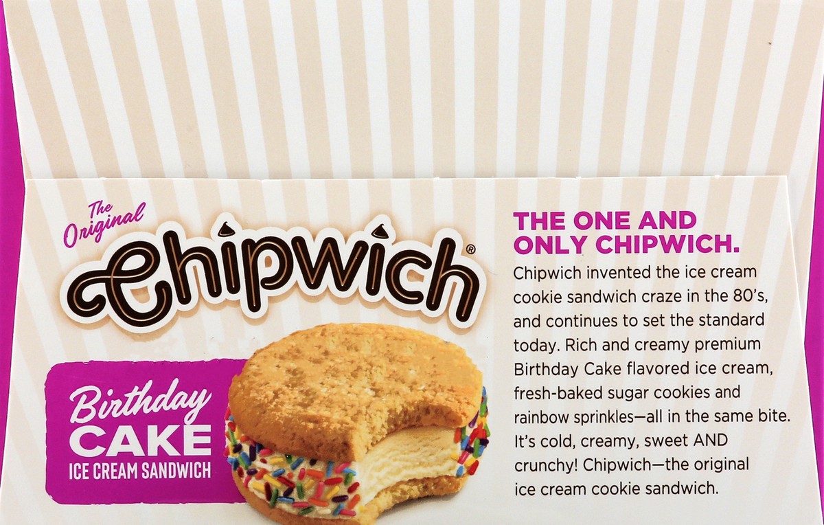 slide 5 of 9, Chipwich Birthday Cake Ice Cream Sandwich 3 - 4.25 fl oz Sandwiches, 12.75 fl oz